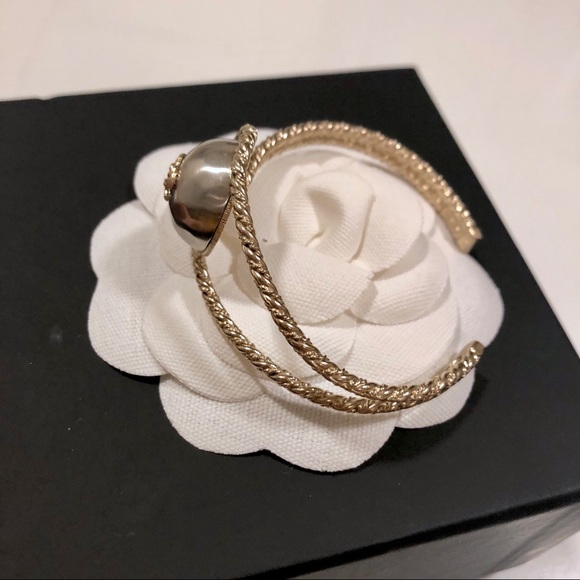 🚫SOLD🚫 Chanel Adjustable Braided CC Cuff - Picture 3 of 8